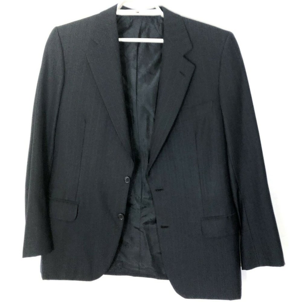 BRIONI blue  Striped  WOOL Jacket sz 42